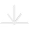 Ekena Millwork Kennewick Architectural Grade PVC Gable Bracket, 108"W x 72"H x 6"D x 6"F, 16/12 Pitch GBP108X72X0606KEN00 - alternate 3